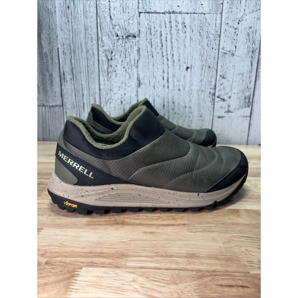 Merrell Other - Merrell J066995 Men's Green Nova Nylon Cold Weather Slip-On Sneaker Size US 9.5